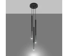 Sollux Lighting Pakabinamas šviestuvas MOZAICA 3P juodas/chromas