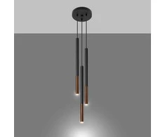 Sollux Lighting Pakabinamas šviestuvas MOZAICA 3P juodas/varis