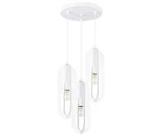 Sollux Lighting Pakabinamas šviestuvas NICUS 1 baltas