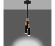 Sollux Lighting Pakabinamas šviestuvas PABLO 3P juodas