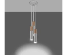 Sollux Lighting Pakabinamas šviestuvas PABLO 3P baltas