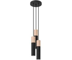 Sollux Lighting Pakabinamas šviestuvas PABLO 3P juodas