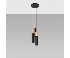 Sollux Lighting Pakabinamas šviestuvas PABLO 3P juodas