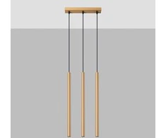 Sollux Lighting Pakabinamas šviestuvas PASTELO 3L aukso spalvos