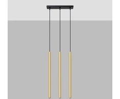 Sollux Lighting Pakabinamas šviestuvas PASTELO 3L poliruoto aukso