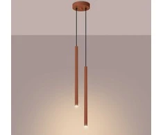 Sollux Lighting Pakabinamas šviestuvas PASTELO 2 raudona ochra