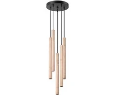 Sollux Lighting Pakabinamas šviestuvas PASTELO 5P medinis