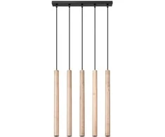 Sollux Lighting Pakabinamas šviestuvas PASTELO 5L medinis