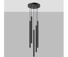 Sollux Lighting Pakabinamas šviestuvas PASTELO 5P juodas