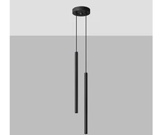 Sollux Lighting Pakabinamas šviestuvas PASTELO 2 juodas