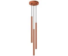 Sollux Lighting Pakabinamas šviestuvas PASTELO 3P raudona ochra