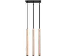 Sollux Lighting Pakabinamas šviestuvas PASTELO 3L medinis