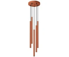 Sollux Lighting Pakabinamas šviestuvas PASTELO 5P raudona ochra