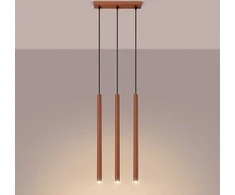 Sollux Lighting Pakabinamas šviestuvas PASTELO 3 raudona ochra