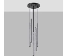 Sollux Lighting Pakabinamas šviestuvas PASTELO 5P betonas