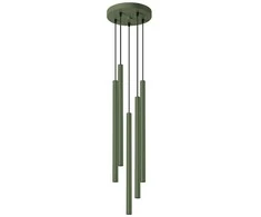 Sollux Lighting Pakabinamas šviestuvas PASTELO 5P alyvuogių žalia