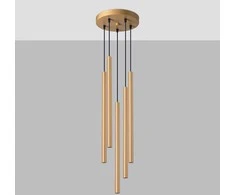 Sollux Lighting Pakabinamas šviestuvas PASTELO 5P auksinis