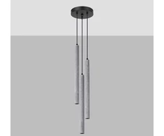 Sollux Lighting Pakabinamas šviestuvas PASTELO 3P betonas