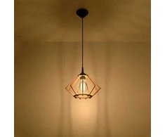 Sollux Lighting Pakabinamas šviestuvas POMPELMO iš natūralaus medžio