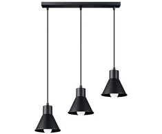Sollux Lighting Pakabinamas šviestuvas TALEJA 3 juodas [E27]