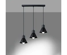 Sollux Lighting Pakabinamas šviestuvas TALEJA 3 juodas [E27]