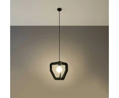 Sollux Lighting Pakabinamas šviestuvas TRES juodas