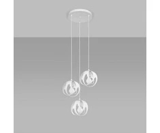 Sollux Lighting Pakabinamas šviestuvas TULOS 3P baltas