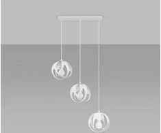 Sollux Lighting Pakabinamas šviestuvas TULOS 3L baltas
