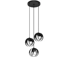 Sollux Lighting Pakabinamas šviestuvas TULOS 3P juodas