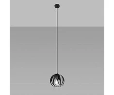 Sollux Lighting Pakabinamas šviestuvas TULOS 1 juodas