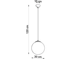 Sollux Lighting Pakabinamas šviestuvas UGO 30 auksinis