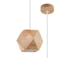 Sollux Lighting Pakabinamas šviestuvas WOODY iš natūralaus medžio