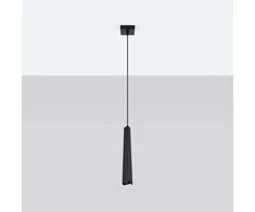 Pakabinamas šviestuvas Sollux Lighting Pakabos lempa PRYSM 1 noir