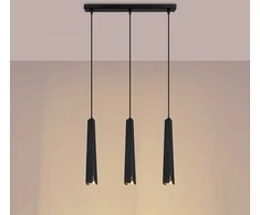 Pakabinamas šviestuvas Sollux Lighting Pakabos lempa PRYSM 3L noir