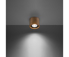 Lubinis šviestuvas Sollux Lighting Plafond BASIC 1 natūrali mediena