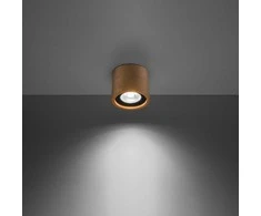 Lubinis šviestuvas Sollux Lighting Plafond BASIC 1 natūrali mediena