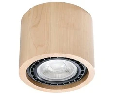 Lubinis šviestuvas Sollux Lighting Plafond BASIC 1 natūrali mediena