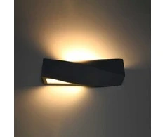 Sieninis šviestuvas Sollux Lighting Sieninis keraminis šviestuvas SIGMA juodas