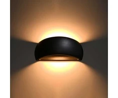 Sieninis šviestuvas Sollux Lighting Sieninis keraminis šviestuvas PONTIUS juodas