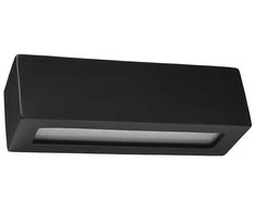 Sieninis šviestuvas Sollux Lighting Sieninis keraminis šviestuvas VEGA juodas