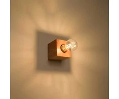 Sollux Lighting Sieninis šviestuvas ARIZ iš natūralaus medžio