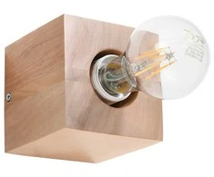 Sollux Lighting Sieninis šviestuvas ARIZ iš natūralaus medžio
