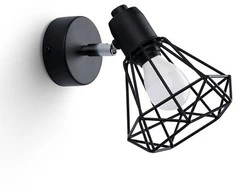 Sollux Lighting Sieninis šviestuvas ARTEMIS 1 juodas
