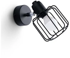 Sollux Lighting Sieninis šviestuvas BELUCI 1 juodas
