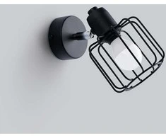 Sollux Lighting Sieninis šviestuvas BELUCI 1 juodas