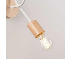 Sollux Lighting Sieninis šviestuvas EMBER baltas