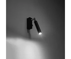Sollux Lighting Sieninis šviestuvas EYETECH 1 juodas