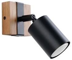 Sollux Lighting Sieninis šviestuvas FAGER 1 juodas