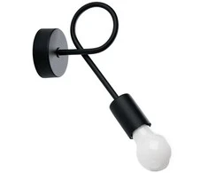 Sollux Lighting Sieninis šviestuvas LEVAR juodas