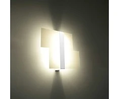 Sollux Lighting Sieninis šviestuvas MASSIMO baltas